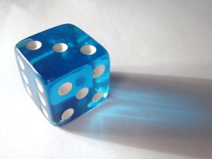 bigstockphoto_Translucent_Blue_Die_9104